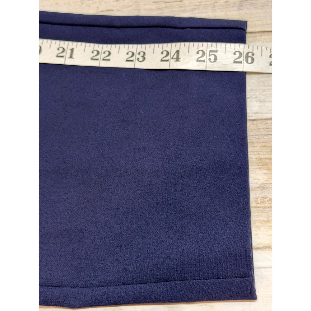 Chico's Fly Front Ankle Pant Passport Navy Blue Straight Leg Size 1(U.S. 8) NWT - Picture 9 of 9